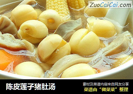 陈皮莲子猪肚汤