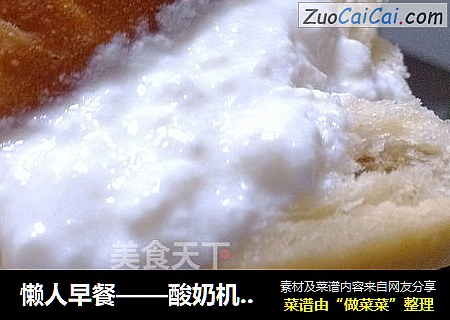 懒人早餐——酸奶机版酸奶+面包机版葡萄干面包