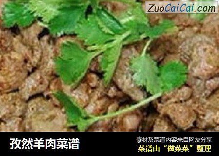 孜然羊肉菜谱