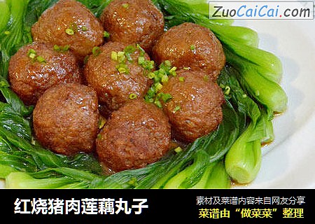红烧猪肉莲藕丸子