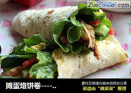 摊蛋烙饼卷----附红米糊的做法