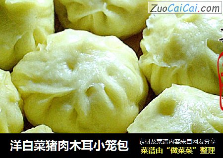 洋白菜猪肉木耳小笼包