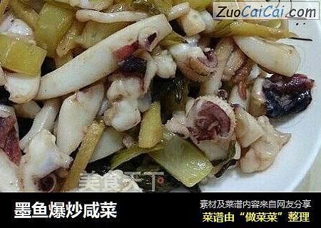墨鱼爆炒咸菜
