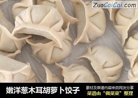 嫩洋葱木耳胡萝卜饺子