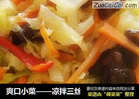 爽口小菜——凉拌三丝