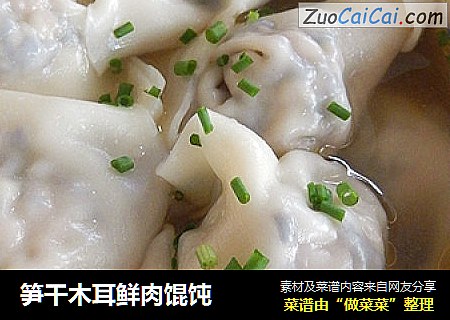 笋干木耳鲜肉馄饨