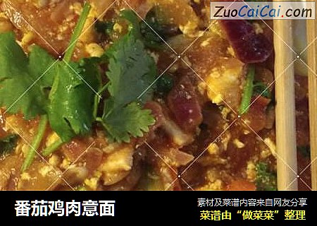 番茄鸡肉意面