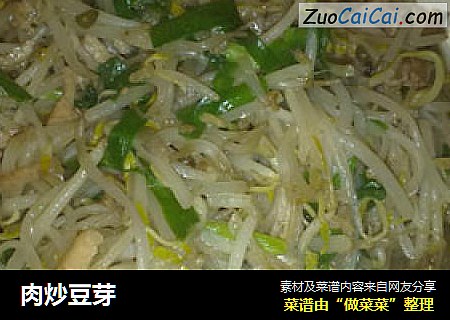 肉炒豆芽