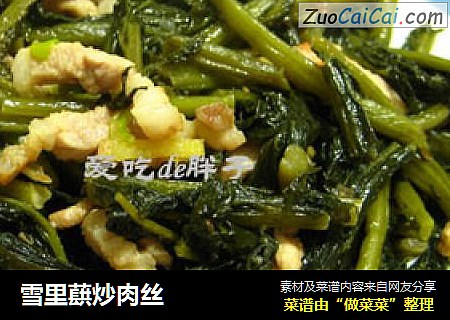 雪里蕻炒肉丝