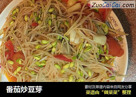 番茄炒豆芽
