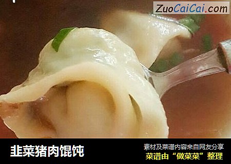 韭菜猪肉馄饨