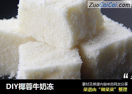 DIY椰蓉牛奶冻