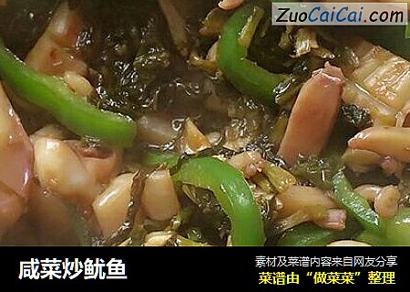 咸菜炒鱿鱼
