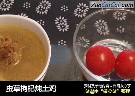虫草枸杞炖土鸡
