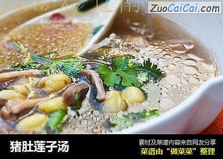 猪肚莲子汤