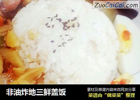 非油炸地三鲜盖饭