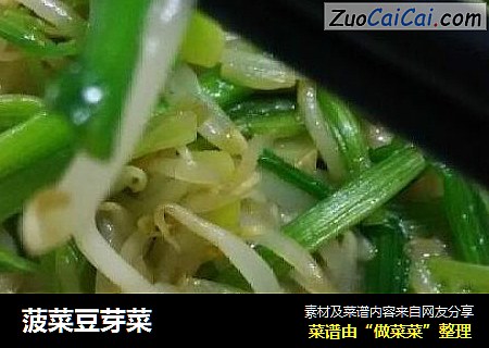 菠菜豆芽菜