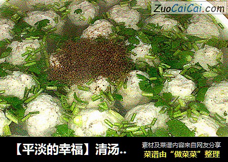 【平淡的幸福】清汤鱼丸