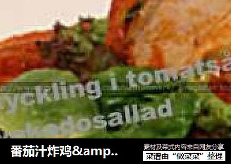 番茄汁炸鸡&鳄梨沙拉