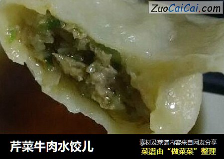 芹菜牛肉水饺儿