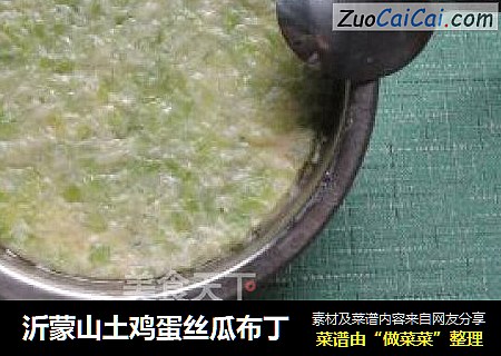 沂蒙山土鸡蛋丝瓜布丁