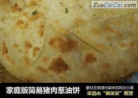 家庭版简易猪肉葱油饼