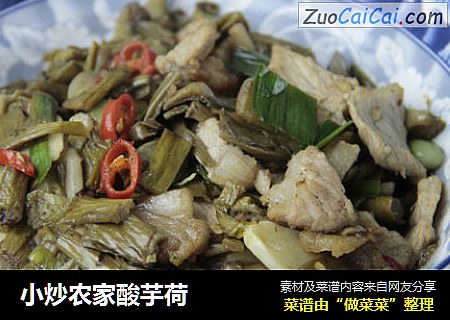 小炒农家酸芋荷