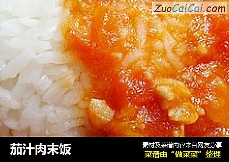 茄汁肉末饭