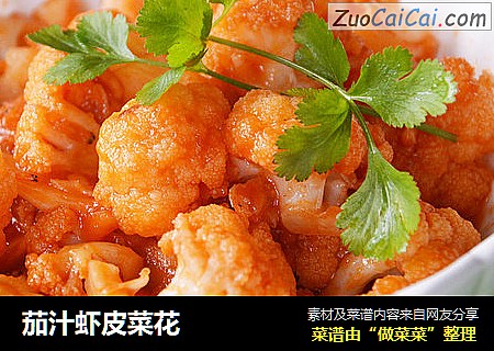 茄汁虾皮菜花