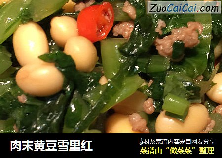 肉末黄豆雪里红