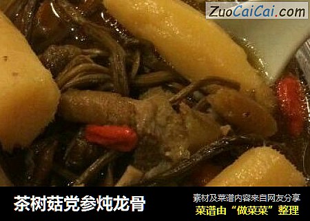 茶树菇党参炖龙骨
