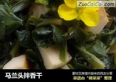 马兰头拌香干