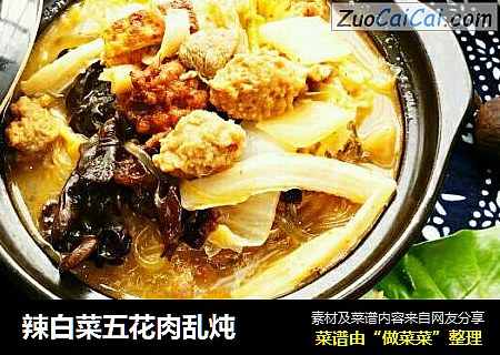 辣白菜五花肉乱炖