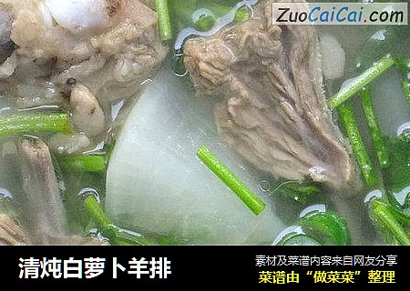 清炖白萝卜羊排