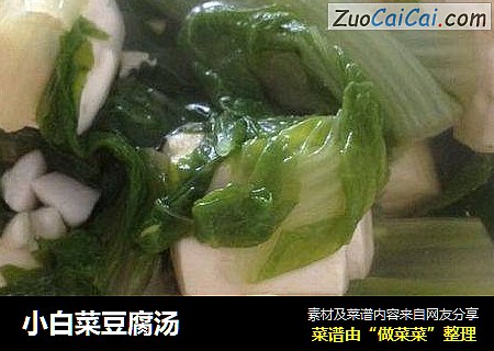 小白菜豆腐汤