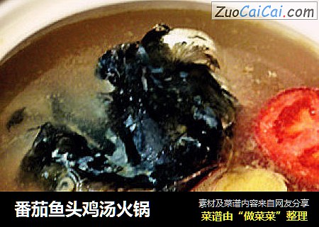 番茄鱼头鸡汤火锅
