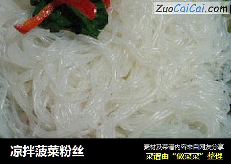 凉拌菠菜粉丝