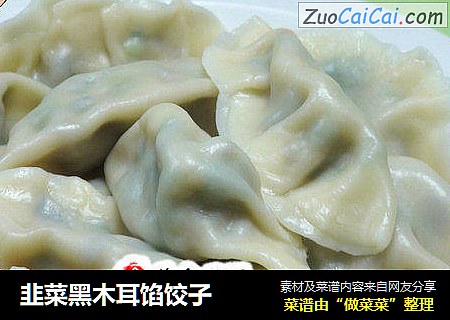 韭菜黑木耳馅饺子