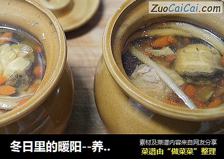冬日里的暖阳--养身鲍鱼仔排盅