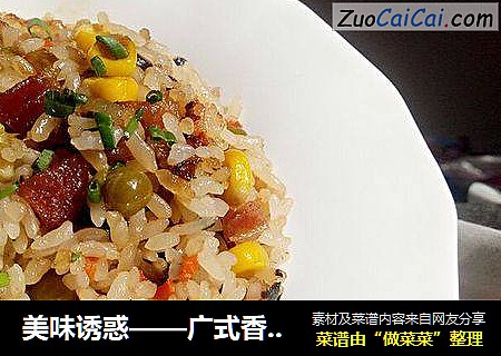 美味诱惑——广式香肠煲仔饭
