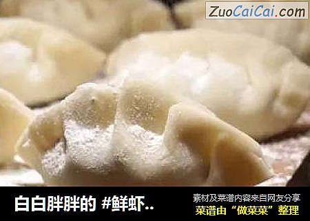 白白胖胖的 #鲜虾韭菜大饺子#