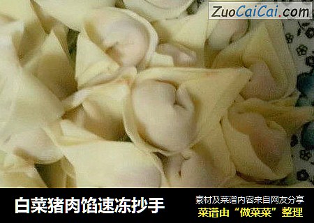 白菜猪肉馅速冻抄手