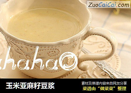 玉米亚麻籽豆浆