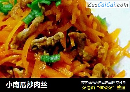 小南瓜炒肉丝