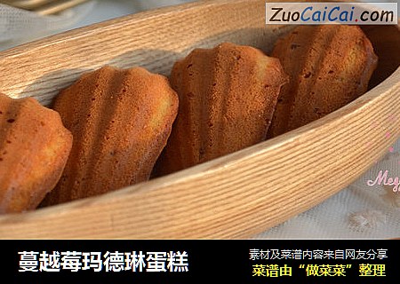 蔓越莓玛德琳蛋糕