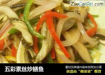 五彩素丝炒鳝鱼