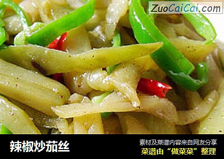 辣椒炒茄丝
