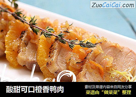 酸甜可口橙香鸭肉