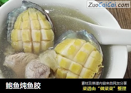 鲍鱼炖鱼胶