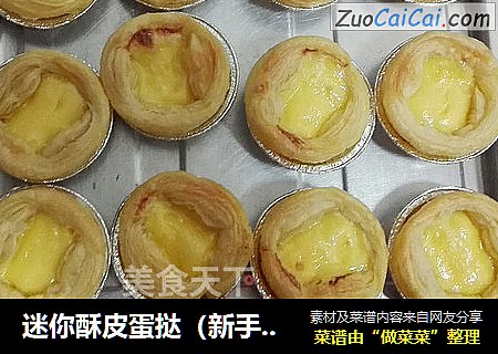 迷你酥皮蛋挞（新手专用）
